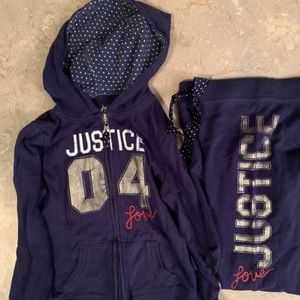 2 pc Justice hoodie & pants